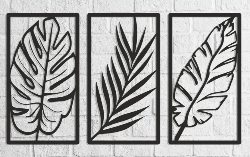 Tropical Leaf Set — 3D printed by Moon Studio 3D